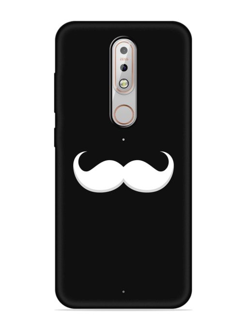 Mustache Vector Embossed Soft Silicone Case for Nokia 5.1 Plus Zapvi