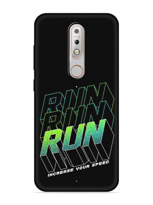 Run Embossed Soft Silicone Case for Nokia 5.1 Plus Zapvi