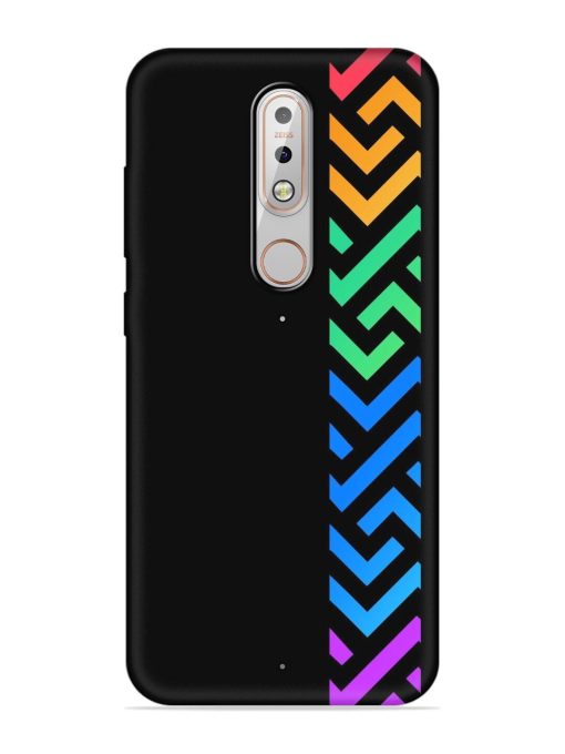 Colorshape Stripes Embossed Soft Silicone Case for Nokia 5.1 Plus Zapvi