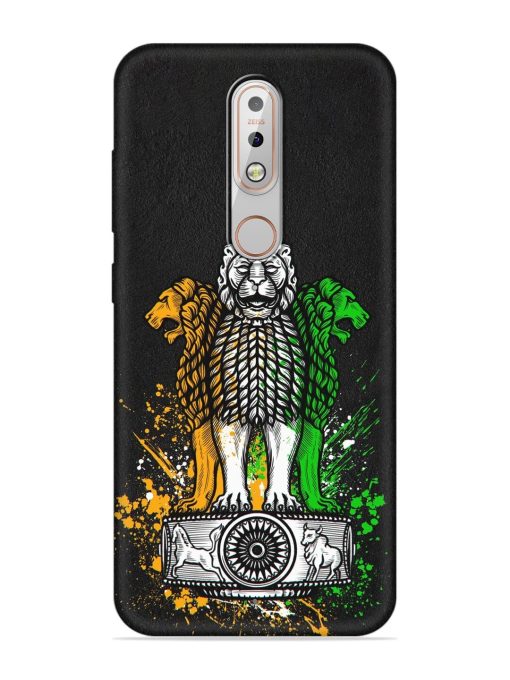 Pillars Of Ashoka Embossed Soft Silicone Case for Nokia 5.1 Plus Zapvi