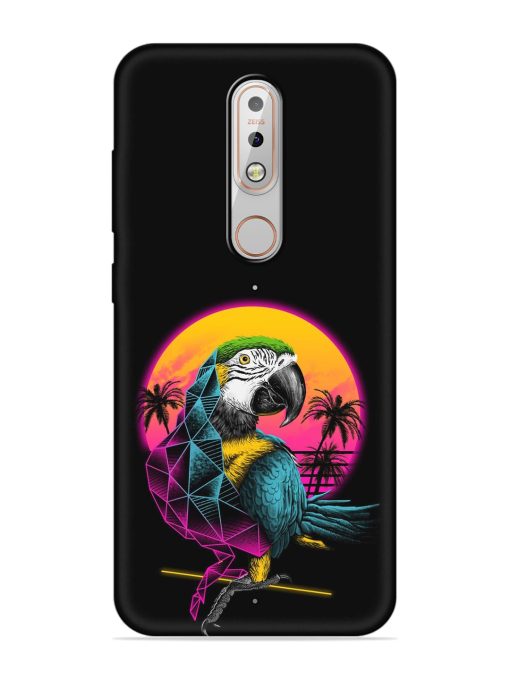 Rad Parrot Embossed Soft Silicone Case for Nokia 5.1 Plus Zapvi