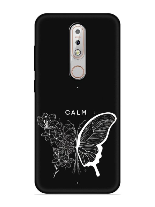 Calm Embossed Soft Silicone Case for Nokia 5.1 Plus