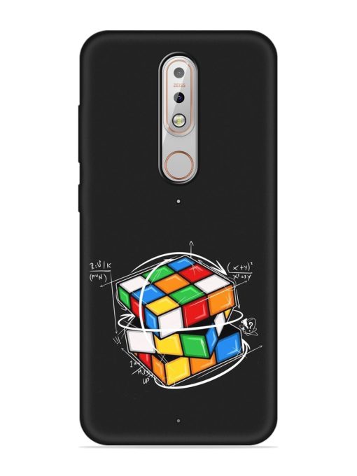 Cubik Vector Embossed Soft Silicone Case for Nokia 5.1 Plus Zapvi