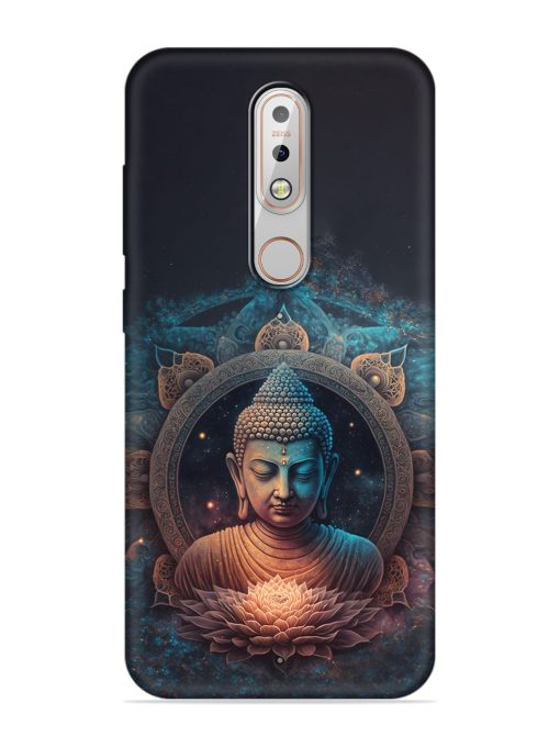 Gautam Buddha Embossed Soft Silicone Case for Nokia 5.1 Plus