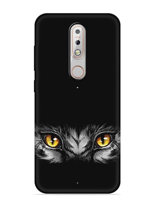 Scary Eye Embossed Soft Silicone Case for Nokia 5.1 Plus