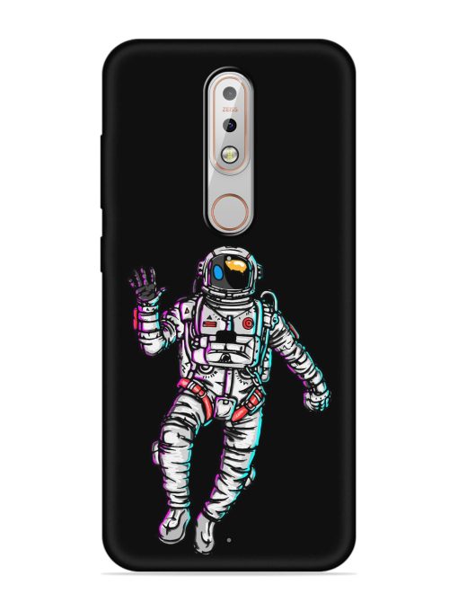 Spaceman Embossed Soft Silicone Case for Nokia 5.1 Plus Zapvi