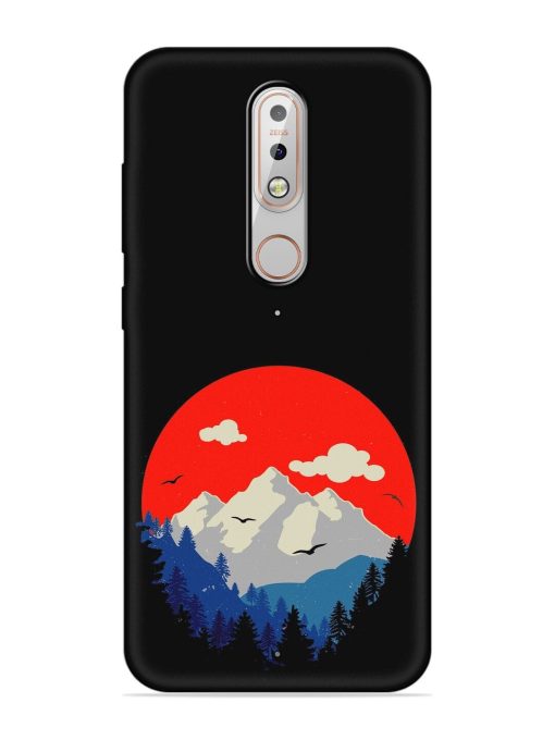 Mountain Abstract Embossed Soft Silicone Case for Nokia 5.1 Plus Zapvi