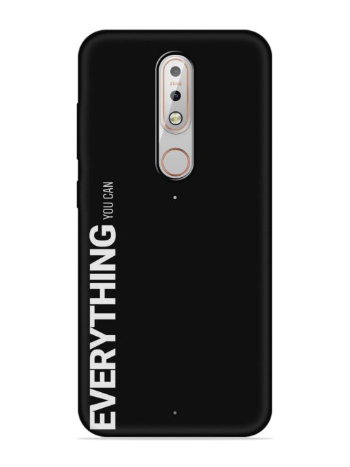 Everything You Can Embossed Soft Silicone Case for Nokia 5.1 Plus Zapvi