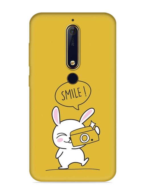 Hey Smile Please Embossed Soft Silicone Case for Nokia 6.1 Zapvi