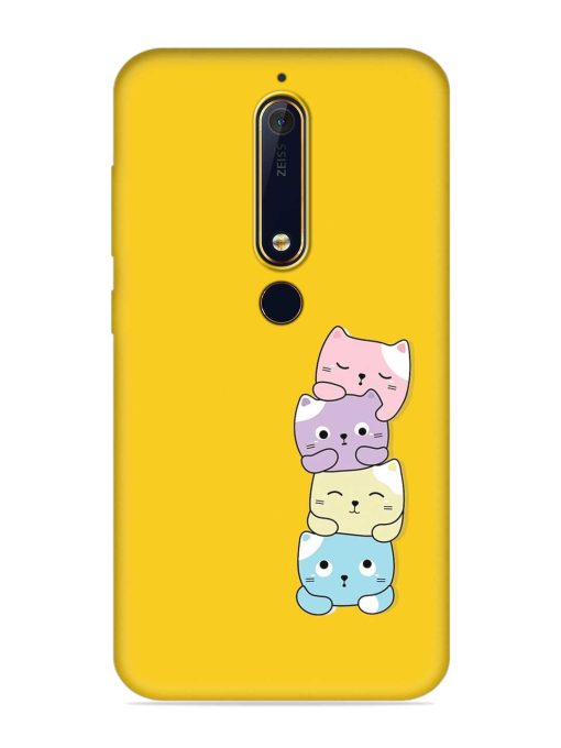 Cartoon Anime Embossed Soft Silicone Case for Nokia 6.1 Zapvi