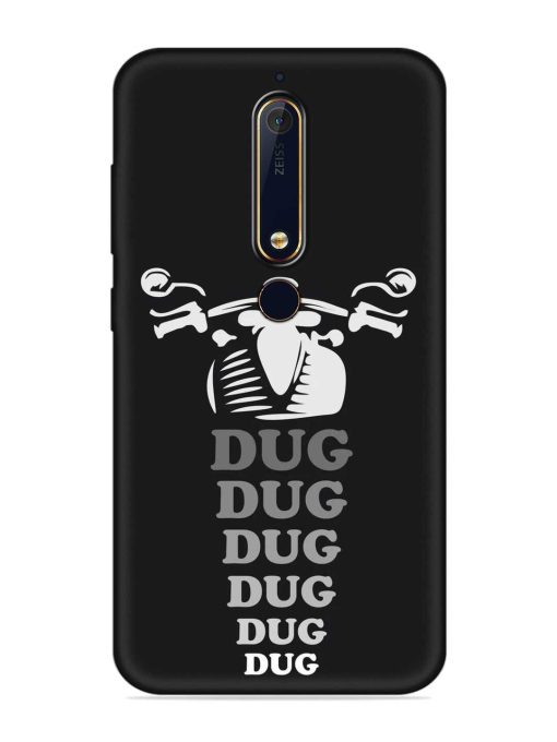 Dug Dug Dug Embossed Soft Silicone Case for Nokia 6.1 Zapvi