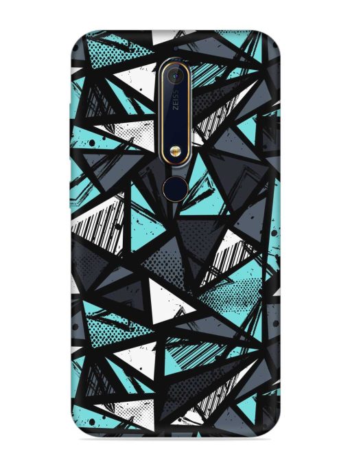 Abstract Seamless Embossed Soft Silicone Case for Nokia 6.1 Zapvi