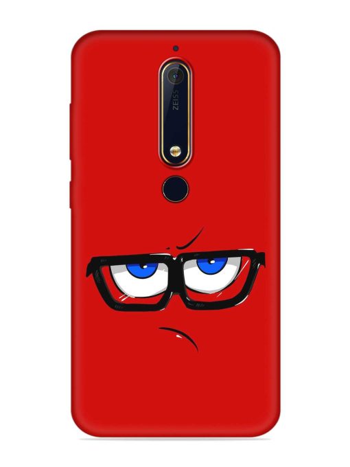 Rad Angry Face Embossed Soft Silicone Case for Nokia 6.1 Zapvi