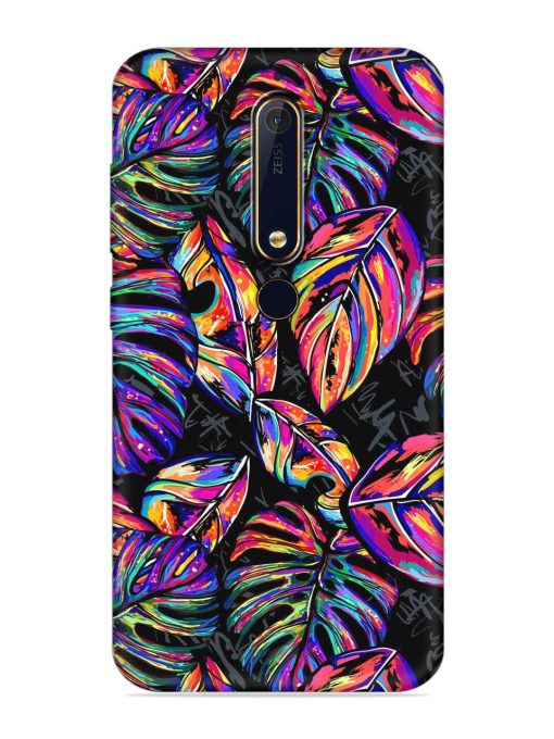 Tropical Seamless Vector Embossed Soft Silicone Case for Nokia 6.1 Zapvi