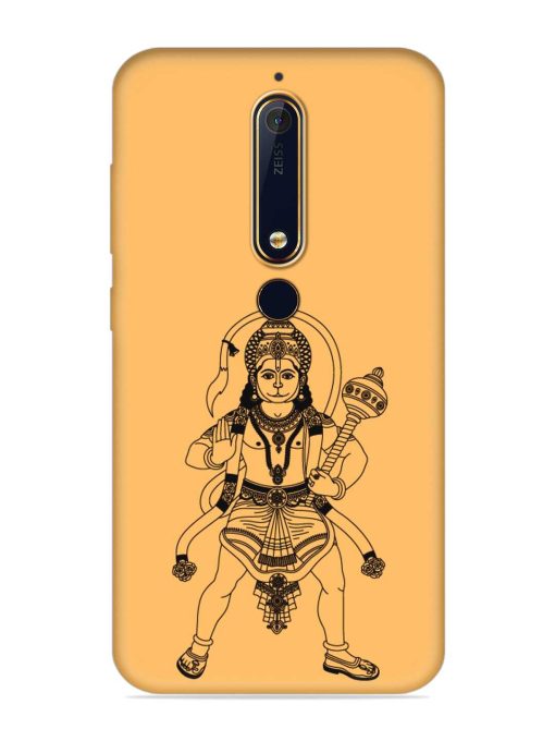 Indian God Hanuman Embossed Soft Silicone Case for Nokia 6.1 Zapvi