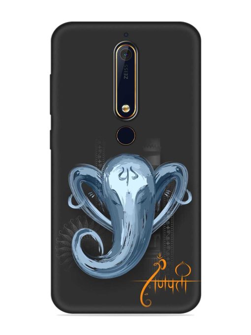 Illustration Lord Ganpati Embossed Soft Silicone Case for Nokia 6.1 Zapvi