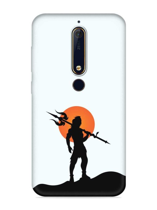 Lord Mahadev Trendy Embossed Soft Silicone Case for Nokia 6.1