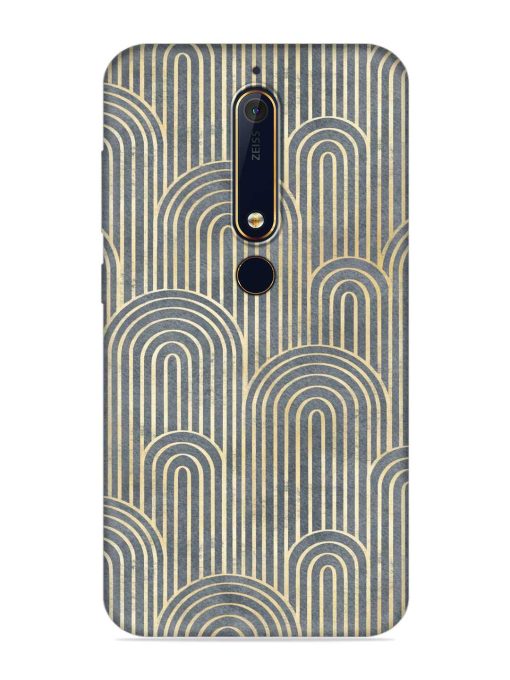 Art Deco Style Embossed Soft Silicone Case for Nokia 6.1 Zapvi