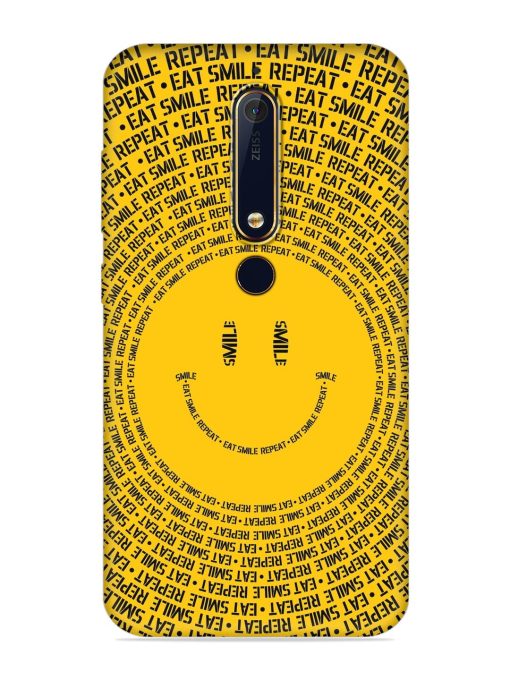 Smiley Embossed Soft Silicone Case for Nokia 6.1 Zapvi