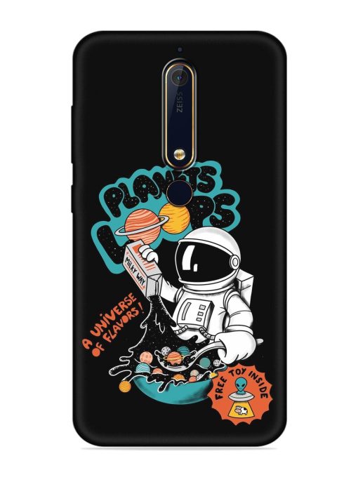 Planets Loop Embossed Soft Silicone Case for Nokia 6.1 Zapvi