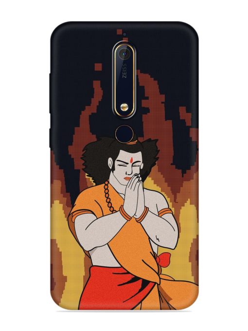 Shree Ram Vector Embossed Soft Silicone Case for Nokia 6.1