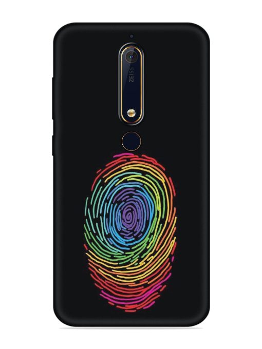 Fingerprint Of Thumb Art Embossed Soft Silicone Case for Nokia 6.1