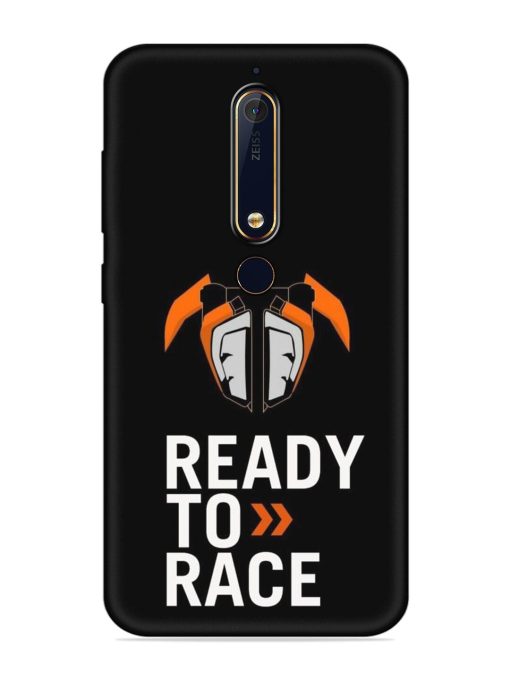 Ready To Race Embossed Soft Silicone Case for Nokia 6.1 Zapvi