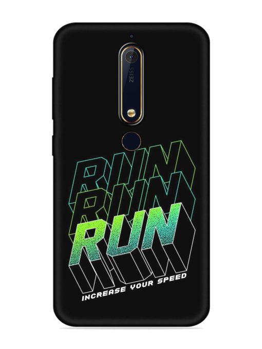 Run Embossed Soft Silicone Case for Nokia 6.1 Zapvi