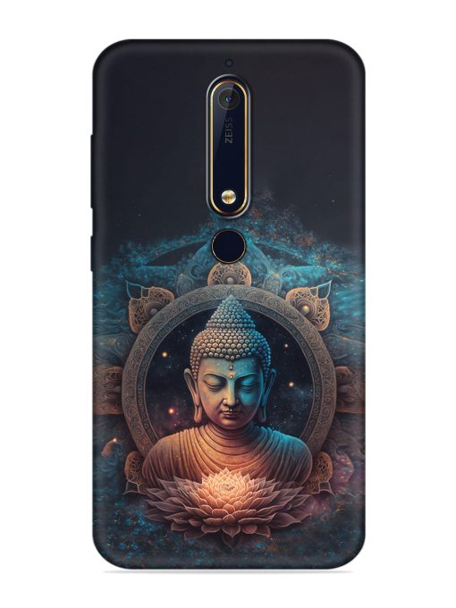 Gautam Buddha Embossed Soft Silicone Case for Nokia 6.1 Zapvi