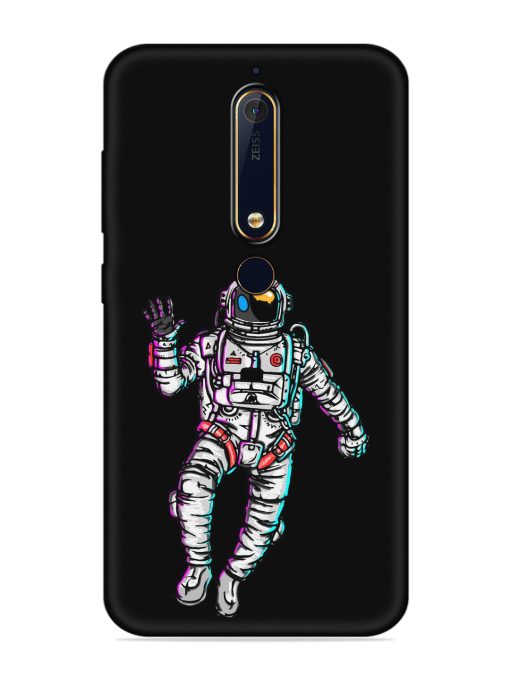 Spaceman Embossed Soft Silicone Case for Nokia 6.1 Zapvi