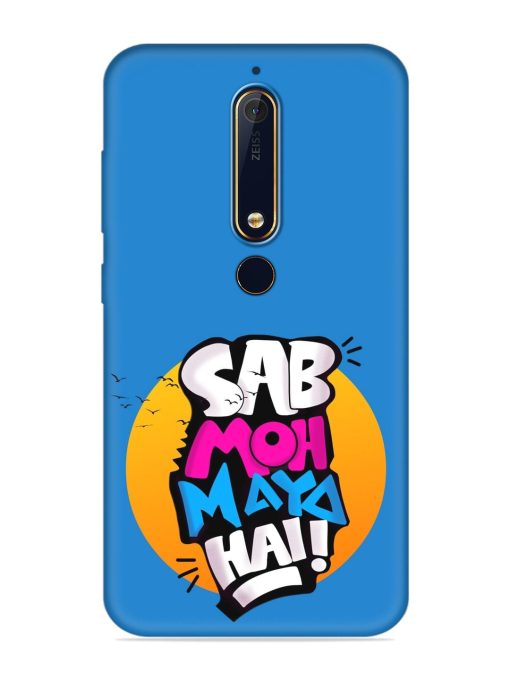 Sab Moh Moya Embossed Soft Silicone Case for Nokia 6.1 Zapvi