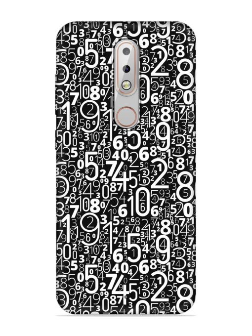 Many Numbers Different Embossed Soft Silicone Case for Nokia 6.1 Plus Zapvi