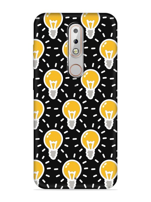 Light Bulb Seamless Embossed Soft Silicone Case for Nokia 6.1 Plus Zapvi