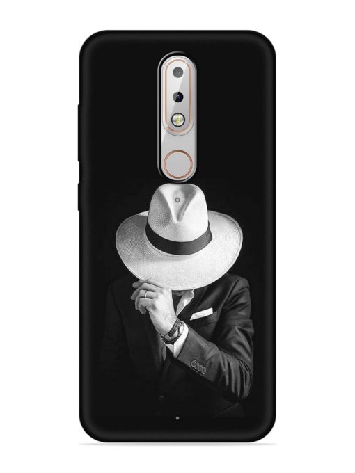 Men Under Hat Embossed Soft Silicone Case for Nokia 6.1 Plus Zapvi