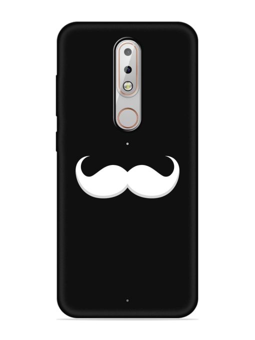 Mustache Vector Embossed Soft Silicone Case for Nokia 6.1 Plus Zapvi