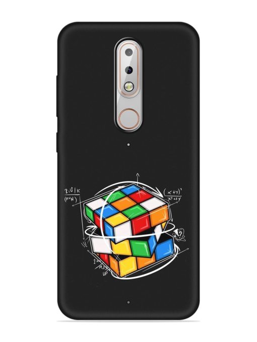 Cubik Vector Embossed Soft Silicone Case for Nokia 6.1 Plus Zapvi