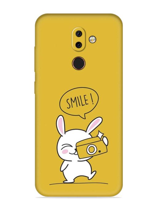 Hey Smile Please Embossed Soft Silicone Case for Nokia 7 Zapvi