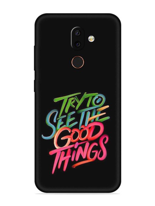 Try To See The Good Things Embossed Soft Silicone Case for Nokia 7