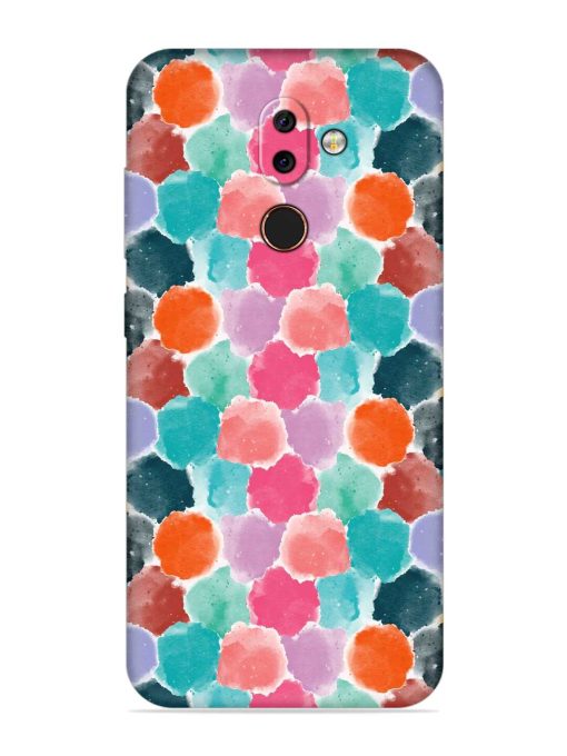 Colorful Seamless Pattern Embossed Soft Silicone Case for Nokia 7 Zapvi