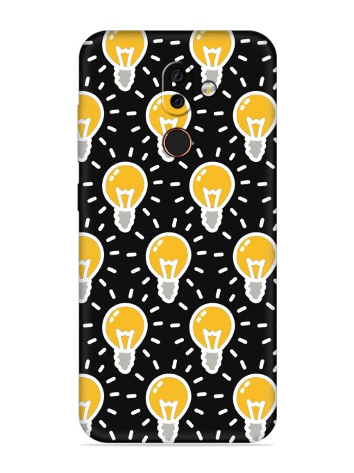 Light Bulb Seamless Embossed Soft Silicone Case for Nokia 7 Zapvi