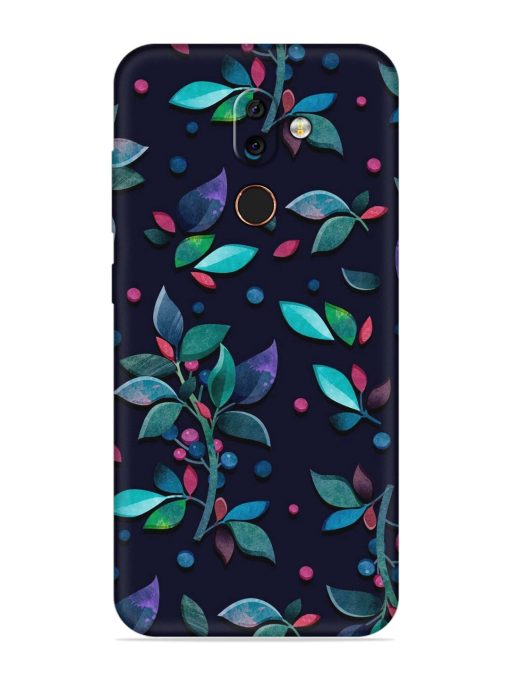 Decorative Watercolor Flower Embossed Soft Silicone Case for Nokia 7 Zapvi