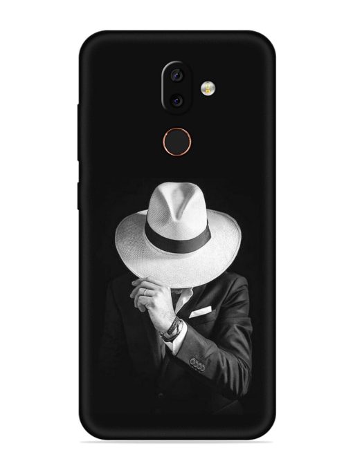 Men Under Hat Embossed Soft Silicone Case for Nokia 7