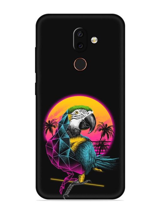 Rad Parrot Embossed Soft Silicone Case for Nokia 7 Zapvi