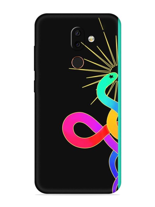 Art Geometric Abstraction Embossed Soft Silicone Case for Nokia 7