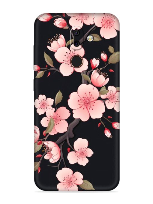 Cherry Blossom Embossed Soft Silicone Case for Nokia 7