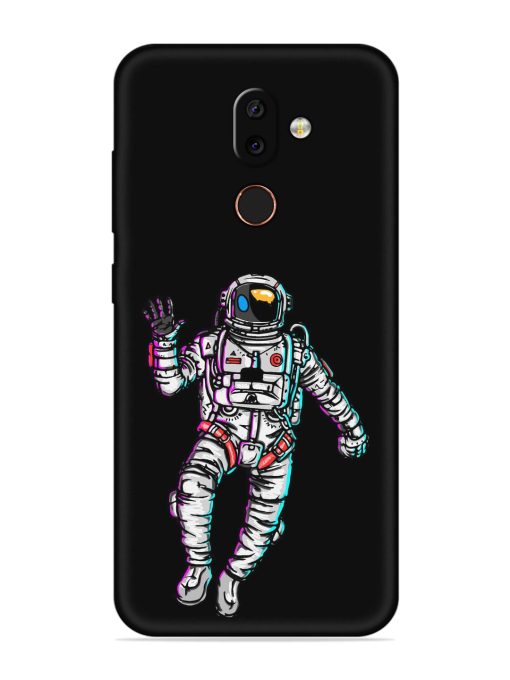 Spaceman Embossed Soft Silicone Case for Nokia 7 Zapvi