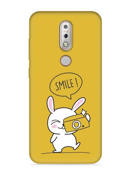 Hey Smile Please Embossed Soft Silicone Case for Nokia 7.1