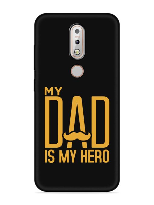 My Dad Is My Hero Embossed Soft Silicone Case for Nokia 7.1