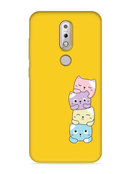 Cartoon Anime Embossed Soft Silicone Case for Nokia 7.1