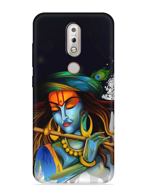 Krishna Art Embossed Soft Silicone Case for Nokia 7.1 Zapvi